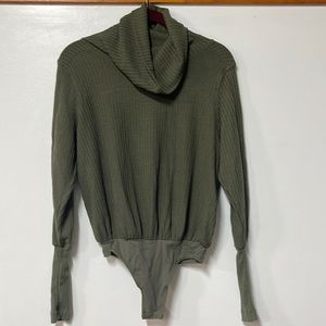 Free People Intimately Green Bodysuit